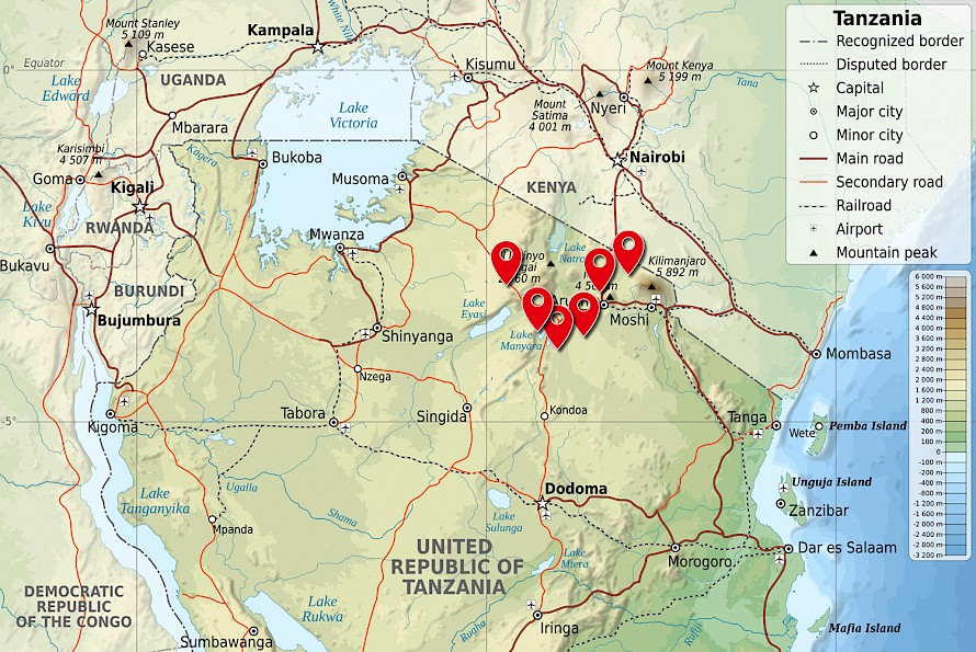 Tour map