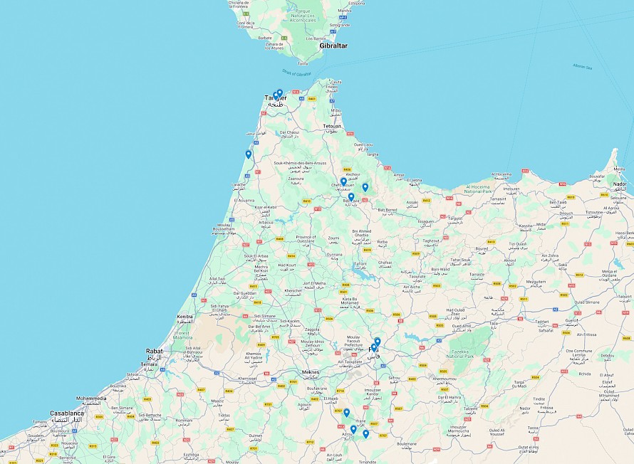 Tour map